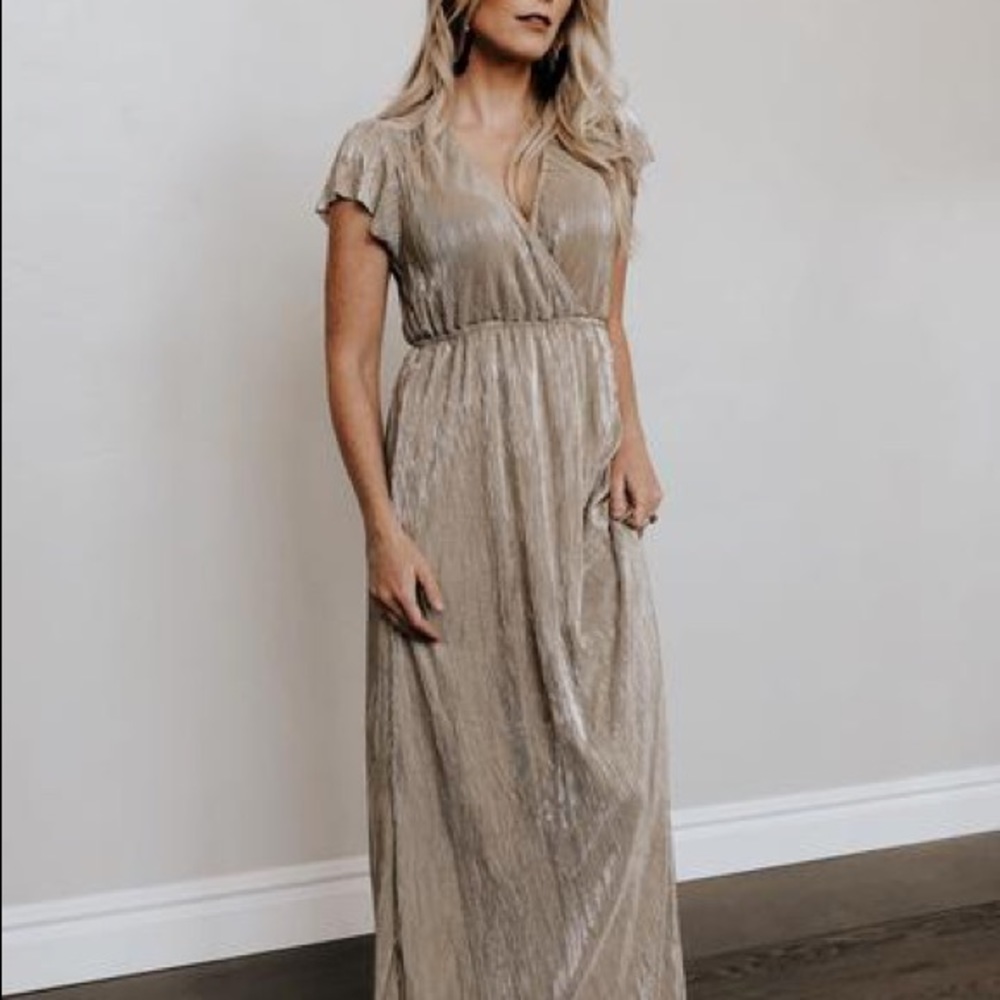 Pleated Maxi Dress